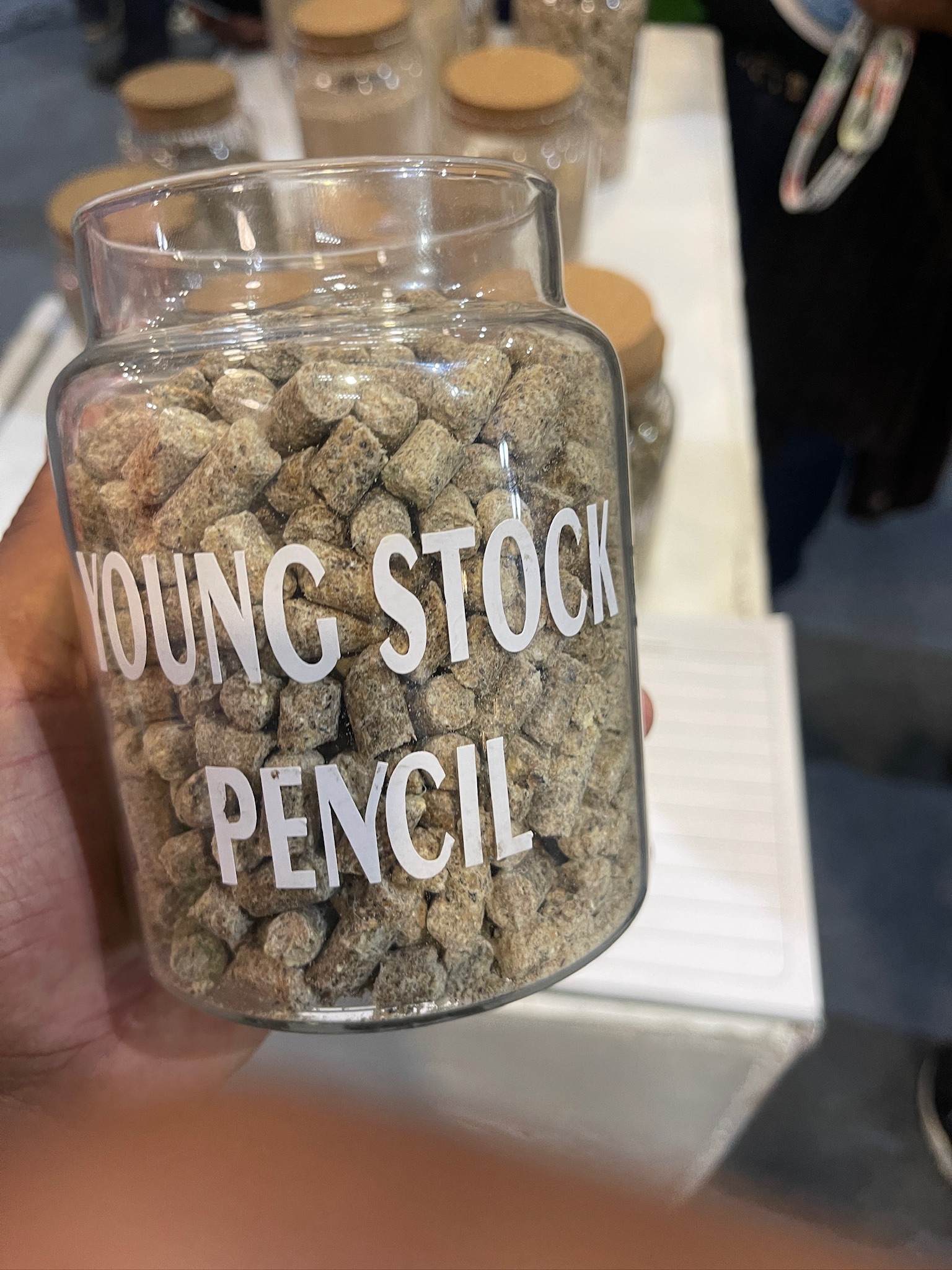 Young Stock Pencil pellets at Rena Farm